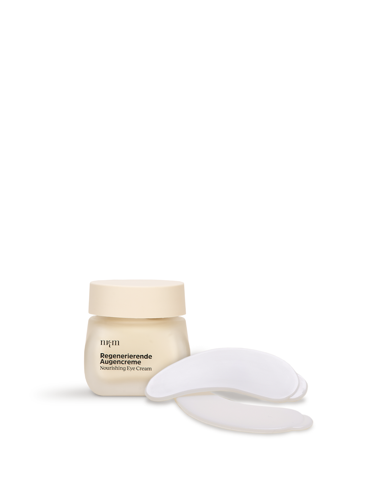 Regenerierende Augencreme und Wiederverwendbare Augenpads von nkm