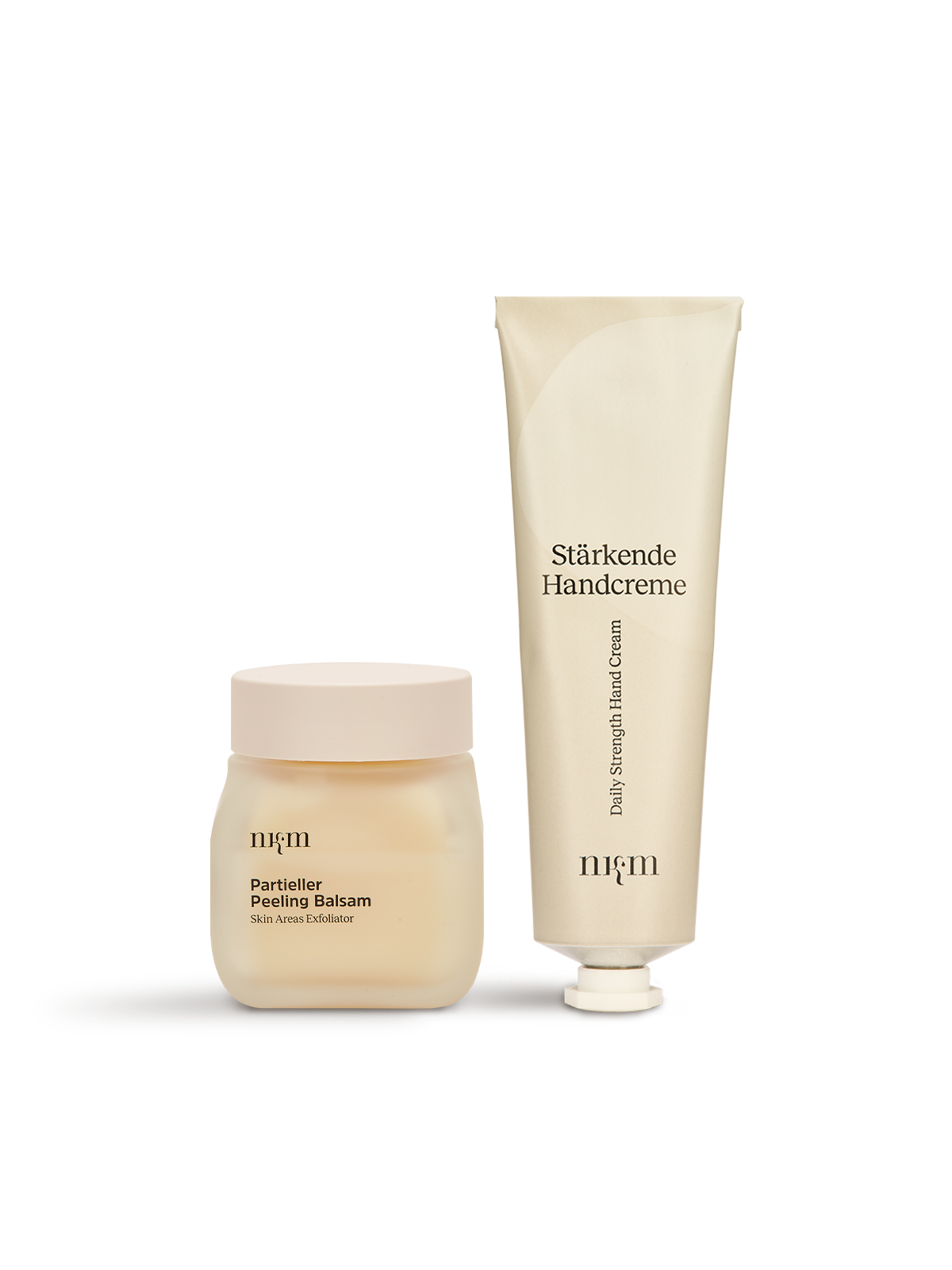 Partieller Peeling Balsam und Stärkende Handcreme von nkm