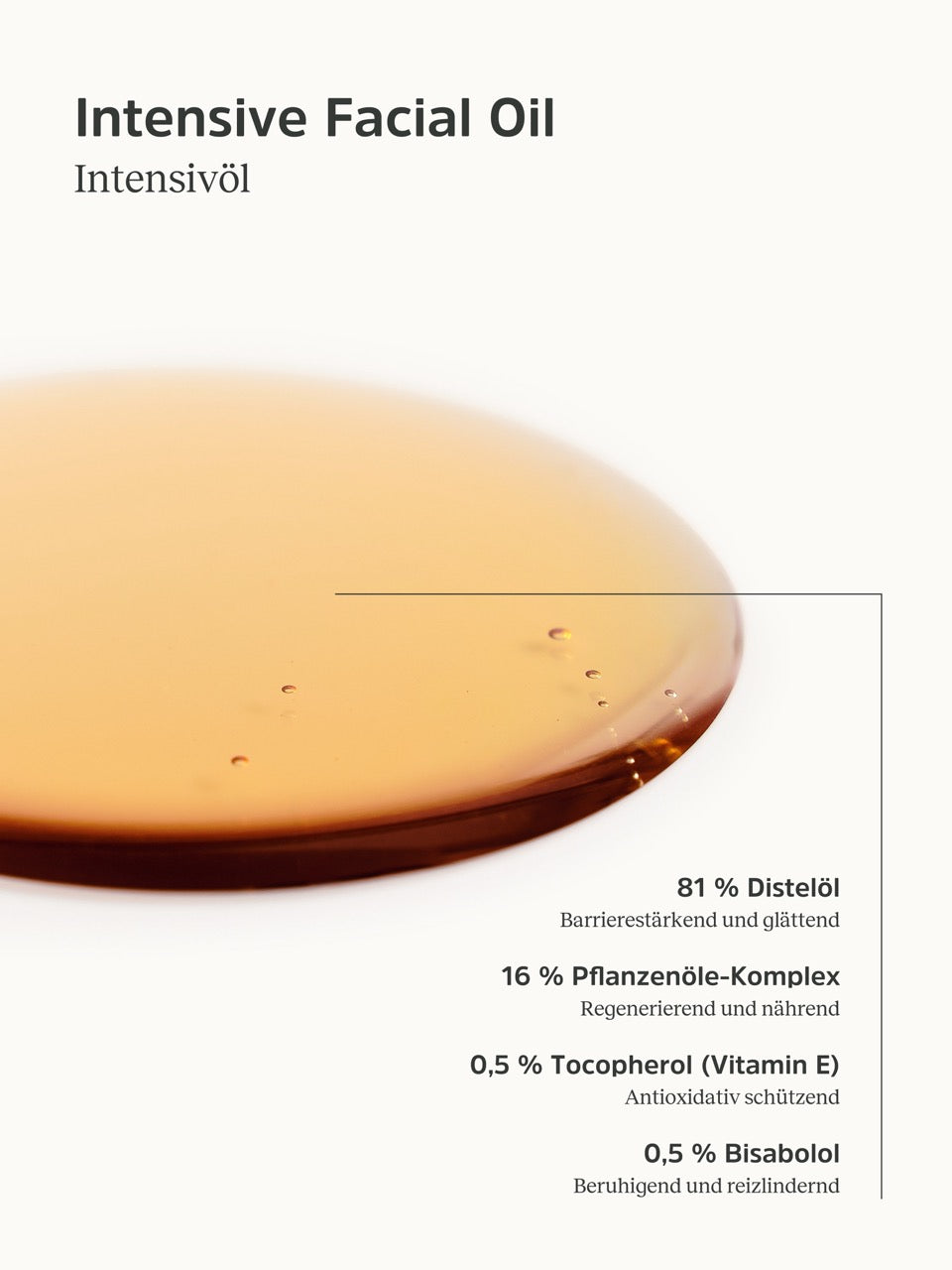 Konsistenz & Inhaltsstoffe Beschreibung vom Intensivöl von nkm