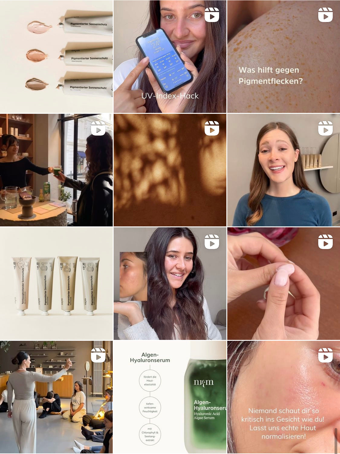 Screenshot des nkm Instagramfeeds