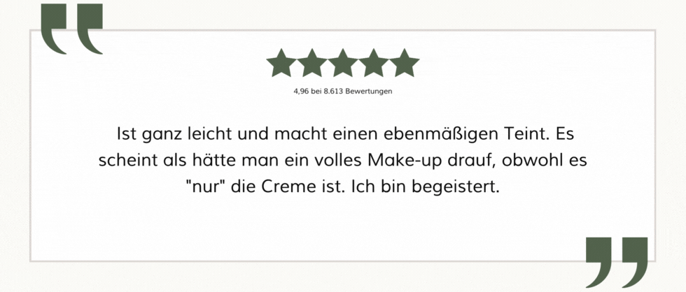 positive Kundenbewertungen im Wechsel