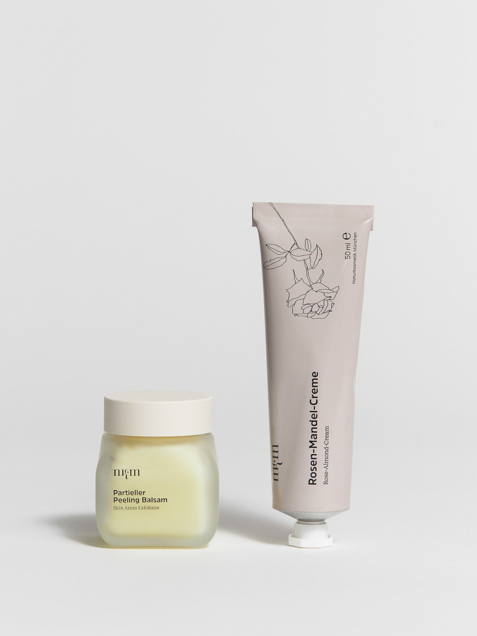 Partieller Peeling Balsam und Rosen-Mandel-Creme