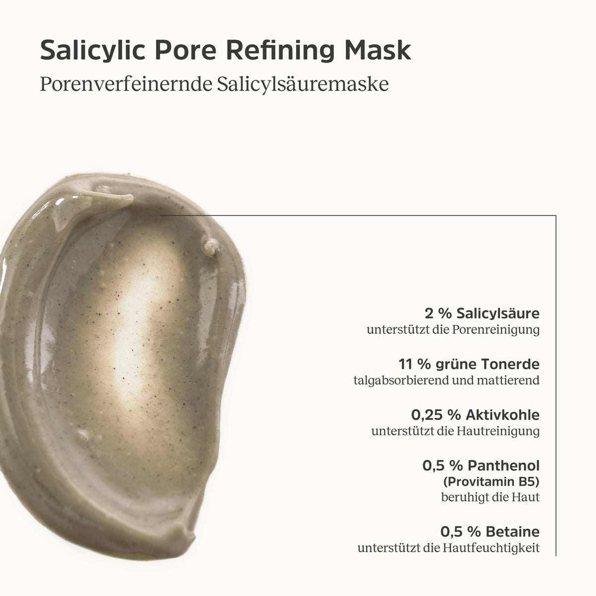 Konsistenz und Informationen zur Pore Refining Mask